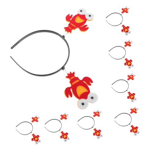 HAPINARY 8 Stück Teiliges Lobster Haarreif Leichte Festliche Haarschmuck für Party und Cosplay Niedliches Krustentier design Bequemes und Flexibles Material für Halloween und Alltag HAPINARY 8 Stück Teiliges Lobster Haarreif Leichte Festliche Haarschmuck für Party und Cosplay Niedliches Krustentier design Bequemes und Flexibles Material für Halloween und Alltag von HAPINARY