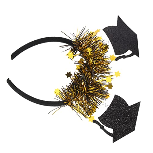HAPINARY Abschlussfeier Stirnband Doktorhut Haarschmuck für Graduierung Party Accessoire mit Fünfzackigem Stern für Unvergessliche Erinnerungen und Fotos von HAPINARY