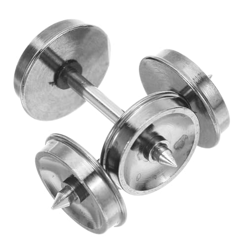 HAPINARY Alloy Train Wheels Hochpräzise Ersatzräder für Elektrische Modellzüge Geräuscharm Installieren DIY Zubehör für Enthusiasten von HAPINARY
