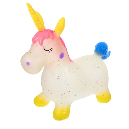 HAPINARY Aufblasbares Spielzeugsprungpferd Tierisch Hüpfend Reitpferd Hüpfendes Hüpfendes Pferd Hüpftier Für Kleinkinder Pullover Für Kleinkinder Hüpftier Für Plastik von HAPINARY