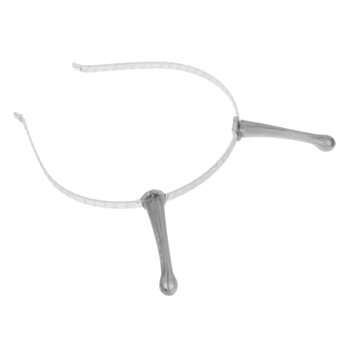 HAPINARY Außerirdisches Stirnband Silberfarben Halloween Kopfschmuck Party Haarreif für Karneval Cosplay Kostüm Zubehör für Erwachsene von HAPINARY