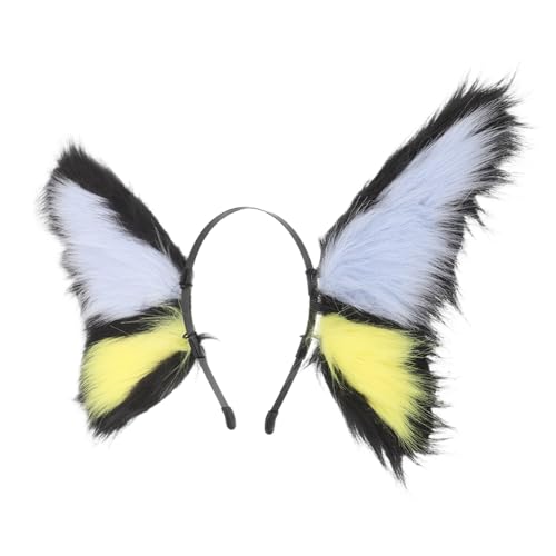 HAPINARY Bunte Schmetterlings Haarreif Halloween Party Tierohren Haar Accessoire für Damen und Cosplay Kostüm Festliches Stirnband HAPINARY Bunte Schmetterlings Haarreif Halloween Party Tierohren Haar Accessoire für Damen und Cosplay Kostüm Festliches Stirnband von HAPINARY