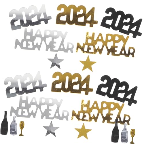 HAPINARY Dekoratives Konfetti für Neujahrspartys Hochwertige Tischdeko für Glänzendem Konfetti und Feierlichkeiten und Bastelprojekte von HAPINARY