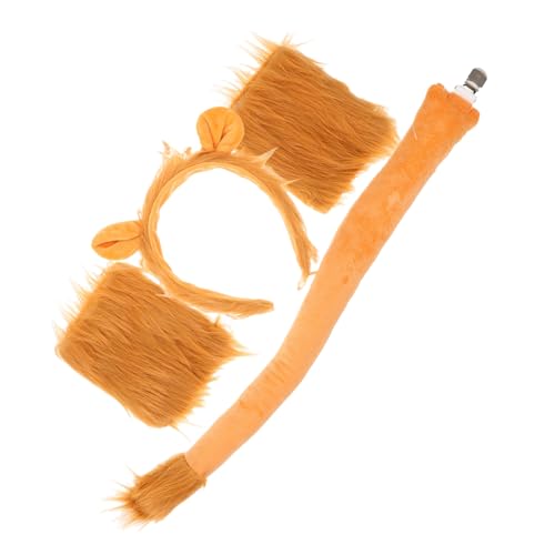 HAPINARY Fell Haarreif Set mit Handschuhen Kuscheliges Cosplay Kostüm für Erwachsene Bequemes Tier Accessoire für Ostern Halloween und Partys von HAPINARY