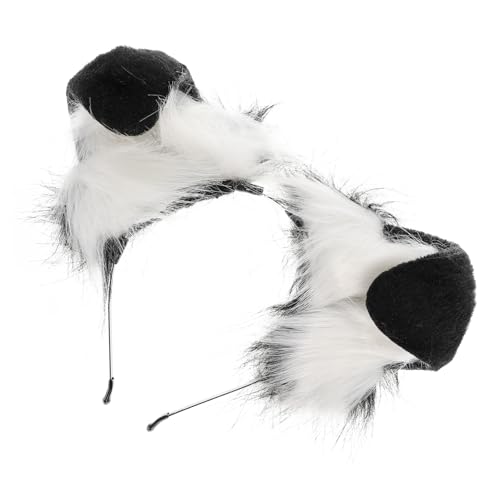 HAPINARY Gefleckte Hundeohren Haarreif Weiches Kostüm Accessoire Verstellbar Tierohren Stirnband für Cosplay Karneval Party Halloween von HAPINARY