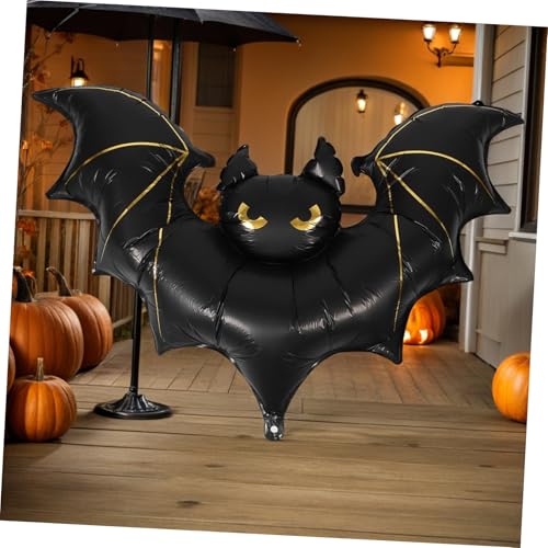 HAPINARY Giant Halloween Bat Balloon Matte Foil Inflatable Bat Decor For Indoor Outdoor Halloween Party Haunted House Birthday Shower Wedding HAPINARY Giant Halloween Bat Balloon Matte Foil Inflatable Bat Decor For Indoor Outdoor Halloween Party Haunted House Birthday Shower Wedding von HAPINARY