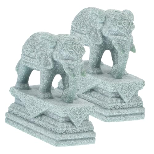 HAPINARY Glückverheißende Elefantenstatue Aus Sandstein Heimdekoration Teehaustier Elefanten-Ornament HAPINARY Glückverheißende Elefantenstatue Aus Sandstein Heimdekoration Teehaustier Elefanten-Ornament von HAPINARY