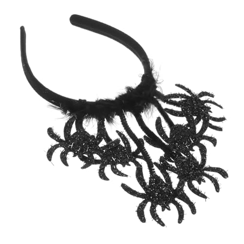 HAPINARY Halloween Haarreif Spinnen Design Leicht Flexibel Bequem für Erwachsene und Halloween Party Karneval Cosplay Zubehör Schwarzer Kopfschmuck von HAPINARY