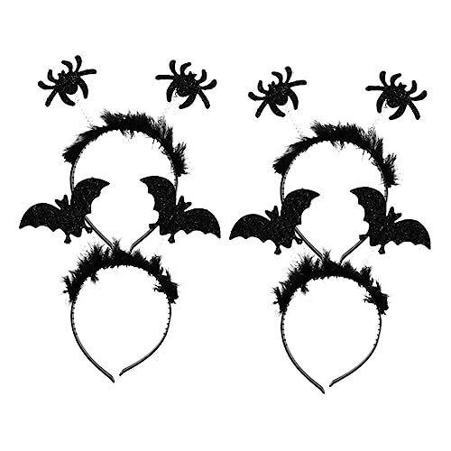HAPINARY Halloween Haarreif Teilig Fledermaus und Spinne Leichtes Langlebiges Halloween Cosplay Haarschmuck für Party und Fotoaccessoire von HAPINARY