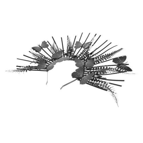 HAPINARY Halloween Haarreifen Schmetterlings Stirnband Für Frauen Schwarzes Kunststoff Stirnband Metallischer Kopfschmuck HAPINARY Halloween Haarreifen Schmetterlings Stirnband Für Frauen Schwarzes Kunststoff Stirnband Metallischer Kopfschmuck von HAPINARY