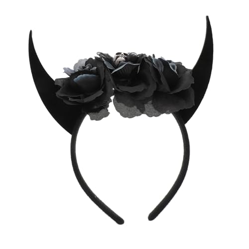 HAPINARY Halloween Ox Horn Stirnband mit Totenkopf Leichtes Cosplay Haarreif für Kostüm Party Karneval Maskerade und Gruselige Verkleidungen HAPINARY Halloween Ox Horn Stirnband mit Totenkopf Leichtes Cosplay Haarreif für Kostüm Party Karneval Maskerade und Gruselige Verkleidungen von HAPINARY