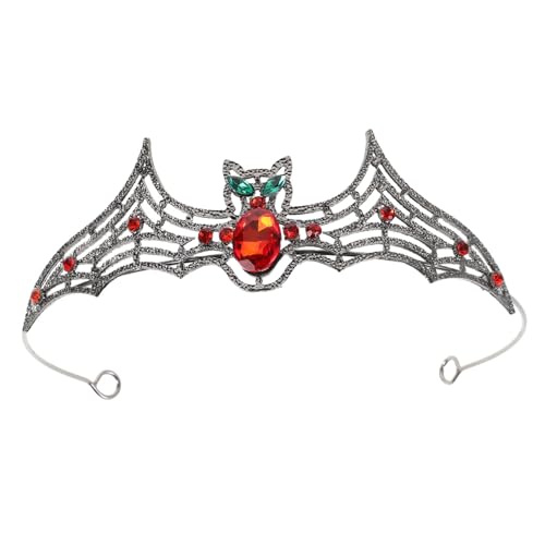 HAPINARY Halloween Tiara Krone Fledermaus Haarreif Unisex Stirnband Komfortabel Dunkles Festliches Accessoire Für Halloween Osterfeier HAPINARY Halloween Tiara Krone Fledermaus Haarreif Unisex Stirnband Komfortabel Dunkles Festliches Accessoire Für Halloween Osterfeier von HAPINARY