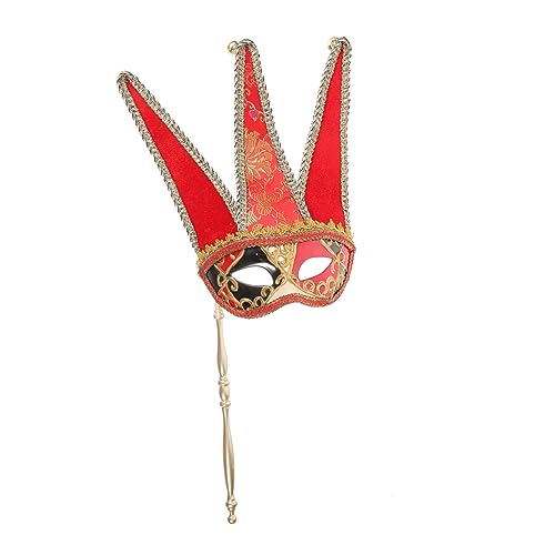 HAPINARY Handmaske, Maskenmaske Mit Griff, Cosplay Maske, Requisite, Partymaske, Requisite, Dekorative Maske, Handmaske Für Maskerade, Handmaske, Requisite, Halbgesichts Maskenmaske, von HAPINARY