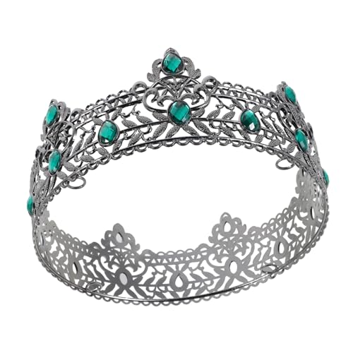 HAPINARY Herrenkrone mit Funkelnden Strasssteinen Leichter Mittelalterlicher Tiara für Geburtstag Hochzeit Halloween Party und Cosplay Komfortables Königliches Haarschmuck Accessoire von HAPINARY