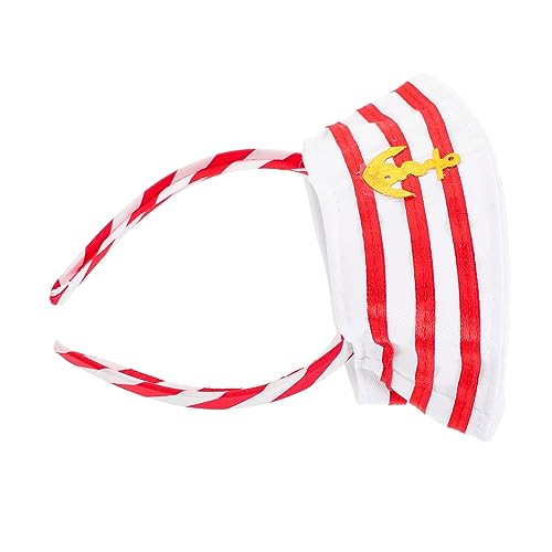 HAPINARY Kapitänsmütze Stirnband Matrosenhut Haarreifen für Damen Nautisches Kostümzubehör für Cosplay Party und Halloween von HAPINARY