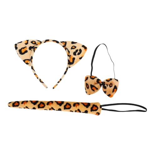 HAPINARY Leoparden Kostümset für Teiliges Accessoire mit Fliege und Weiches Plüsch Stirnband für Halloween und Tier Themen Verkleidungen für Karneval und Cosplay HAPINARY Leoparden Kostümset für Teiliges Accessoire mit Fliege und Weiches Plüsch Stirnband für Halloween und Tier Themen Verkleidungen für Karneval und Cosplay von HAPINARY