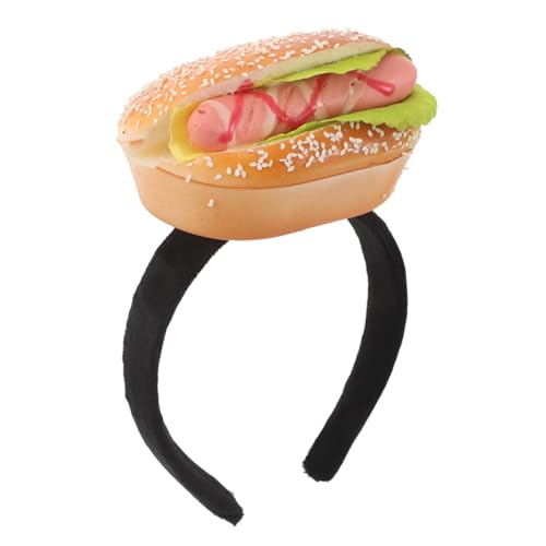 HAPINARY Lustiges Hamburger Hot Dog Haarreifen mit Elastischem Band Leichtes Food Accessoire für Halloween Geburtstagsfeiern und Festival Party Sichere für Erwachsene HAPINARY Lustiges Hamburger Hot Dog Haarreifen mit Elastischem Band Leichtes Food Accessoire für Halloween Geburtstagsfeiern und Festival Party Sichere für Erwachsene von HAPINARY