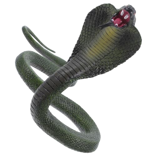 HAPINARY -Modell Schlangenfigur Desktop-Dekorationen für das Schlangenjahr Schlangenspielzeug Streichmaterial realistische Schlangen-Requisite knifflige Requisiten Plastik Olivengrün von HAPINARY