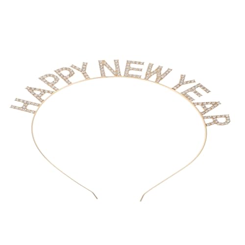 HAPINARY Neujahrs Haarreif mit Strass Design Modischer Kopfschmuck für Damen und Komfortabel Langlebig als Festliche Foto Requisite und Party Accessoire zum Jahreswechsel von HAPINARY