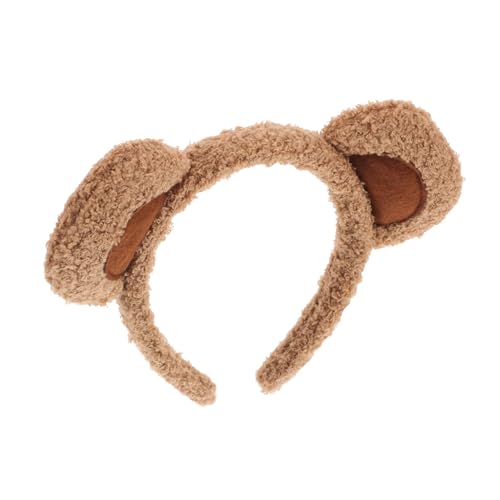 HAPINARY Niedliches Plüsch Bärenohren Haarreif mit Flexibler Passform Weiches Stirnband für Damen und Vielseitiges Accessoire für Halloween Karneval Cosplay und Alltag von HAPINARY