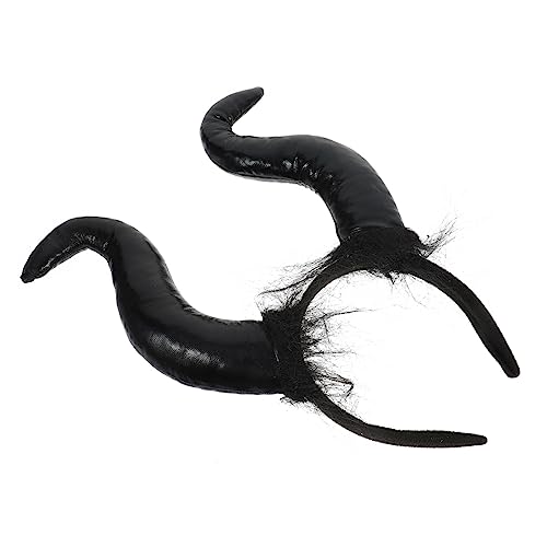 HAPINARY Ox Horn Stirnband Teufelshörner Kopfschmuck Halloween Karneval Cosplay Party Zubehör für Damen von HAPINARY
