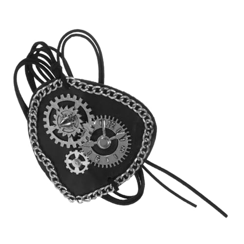 HAPINARY Retro Stil Maske Einäugige Augenklappe Piraten Augenklappe mit Elastischem Band für Cosplay Karneval Halloween Party Erwachsene von HAPINARY