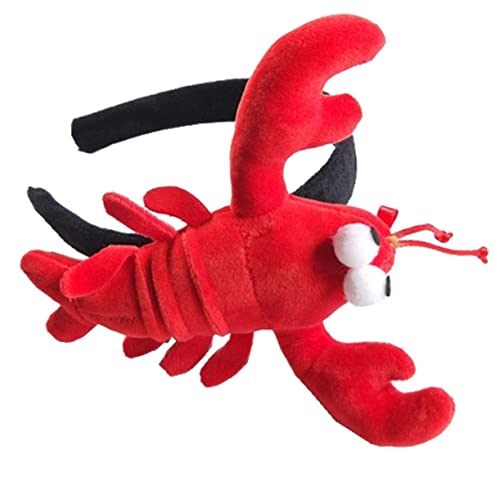 HAPINARY Rotes Haarband mit Niedlichem Hummer Design Langlebiger Haarreif für Frauen Lustiges Stirnband für Halloween und Alltag Originelles und Haar Accessoire von HAPINARY