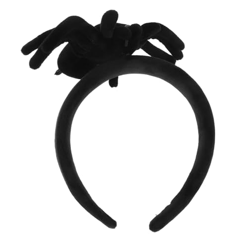 HAPINARY Spinnenstirnbandkopfschmuck Stirnband Halloween-elemente-stirnband Halloween-haarband-dekoration Spinnenhaarzubehör Halloween-spinnen-kopfschmuck Halloween-haarband Schwarz Plastik von HAPINARY