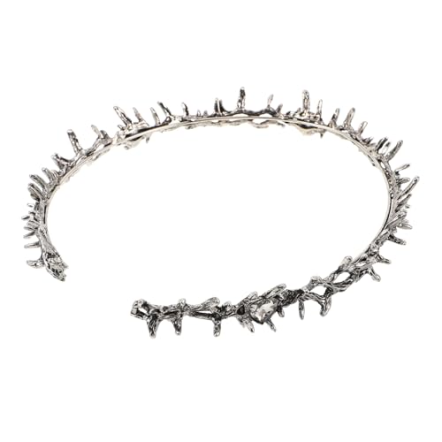 HAPINARY Thronkronen-haarreif Silber Gothic Tiara für Damen Handgefertigtes Leichtes Party-accessoire für Halloween Cosplay Geburtstag Prom und Mittelalterliche Kostüme HAPINARY Thronkronen-haarreif Silber Gothic Tiara für Damen Handgefertigtes Leichtes Party-accessoire für Halloween Cosplay Geburtstag Prom und Mittelalterliche Kostüme von HAPINARY