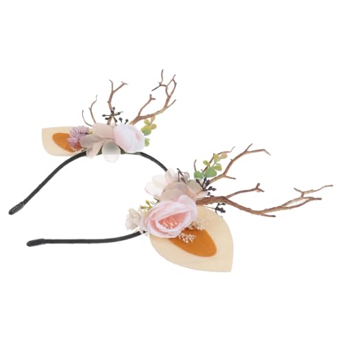 HAPINARY Weihnachtlicher Haarreif mit Rentiergeweih Design für und Festliches Kopfschmuck Accessoire für Partys und Feiern für Weihnachtsfeiern und von HAPINARY