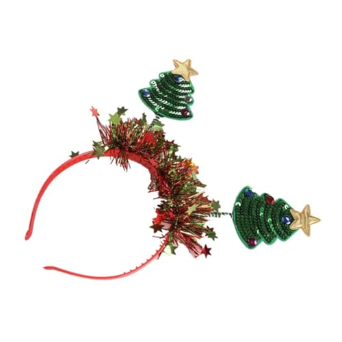 HAPINARY Weihnachtsbaum Haarreif Festlicher Haarschmuck für Partys Fotoshootings und Weihnachtsfeiern Langlebiges Material für Erwachsene Kreative Geschenkidee von HAPINARY
