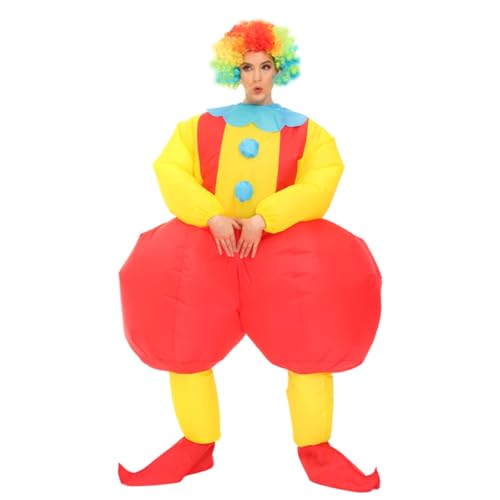 HAPNBCELE Aufblasbares Kostüm für Erwachsene, aufblasbar, Taschen-Clown-Uniform, Urlaub, Party, Outfit, Cartoon, lustiger Anzug HAPNBCELE Aufblasbares Kostüm für Erwachsene, aufblasbar, Taschen-Clown-Uniform, Urlaub, Party, Outfit, Cartoon, lustiger Anzug von HAPNBCELE