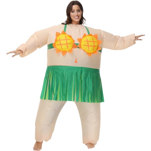 HAPNBCELE Aufblasbares Kostüm für Erwachsene, aufblasbar, hawaiianische Kleidung, Urlaub, Party, Outfit, Cartoon, lustiger Anzug HAPNBCELE Aufblasbares Kostüm für Erwachsene, aufblasbar, hawaiianische Kleidung, Urlaub, Party, Outfit, Cartoon, lustiger Anzug von HAPNBCELE