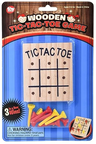 HAPPY DEALS ~ Holz-Peg-Tic-Tac-Toe-Spiele, einzeln verpackt, 12 Stück von HAPPY DEALS ~