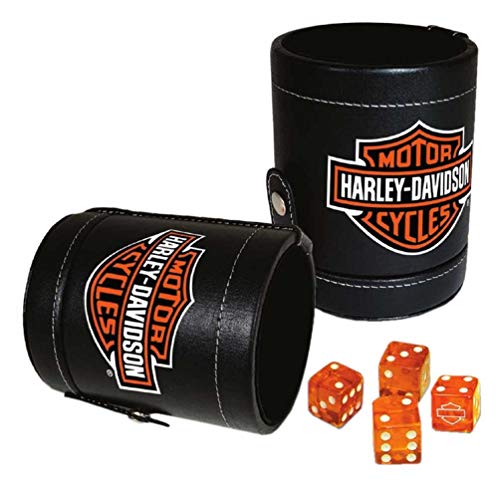 Harley-Davidson Bar & Shield Logo Dice Cup Game Set, Leatherette Cup 651 Harley-Davidson Bar & Shield Logo Dice Cup Game Set, Leatherette Cup 651 von HARLEY-DAVIDSON