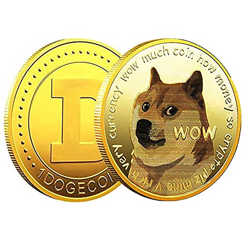 Dogecoin Münze Doge Münze Gedenkmünze Limited Edition Sammlermünze mit Schutzhülle 1 STÜCK von HARPIMER