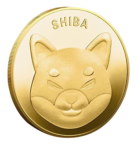 HARPIMER Shiba Inu Münze Shiba Münze Dogecoin Gedenkmünze Dreidimensionale Farbmünze Sammleredition von HARPIMER