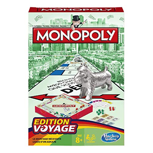 Hasbro France - B10021010 - Spiel - Monopoly-Reisespiel (französische Version) von Monopoly