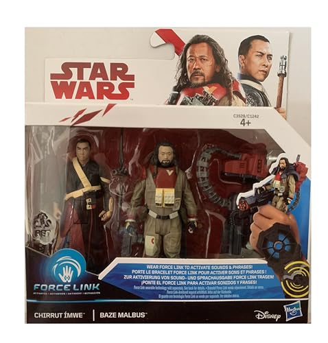 CHIRRUT DOZENTEN UND BAZE MALBUS STAR WARS FORCE LINK ACTION FIGUR 3 PACK von Star Wars