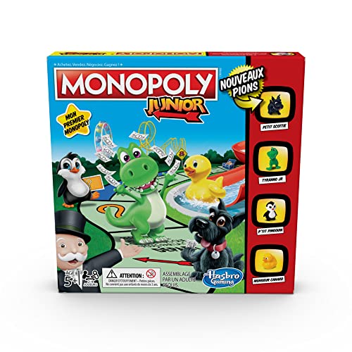 Monopoly Junior – Brettspiel für Kinder – Brettspiel – französische Version, exklusiv bei Amazon von Monopoly