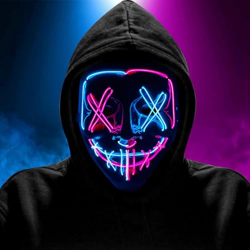 Halloween Maske, Horrormaske mit 3 Modi, Horror Maske Totenkopf Mask, für Kostümspiele Cosplays Feste und PartysMaskerade, Geschenke A Halloween Maske, Horrormaske mit 3 Modi, Horror Maske Totenkopf Mask, für Kostümspiele Cosplays Feste und PartysMaskerade, Geschenke A von HATFRYF