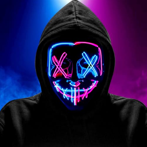 Halloween Maske, Horrormaske mit 3 Modi, Horror Maske Totenkopf Mask, für Kostümspiele Cosplays Feste und PartysMaskerade, Geschenke D Halloween Maske, Horrormaske mit 3 Modi, Horror Maske Totenkopf Mask, für Kostümspiele Cosplays Feste und PartysMaskerade, Geschenke D von HATFRYF