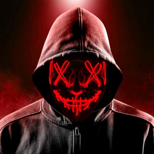 Halloween Maske, Horrormaske mit 3 Modi, Horror Maske Totenkopf Mask, für Kostümspiele Cosplays Feste und PartysMaskerade, Geschenke K Halloween Maske, Horrormaske mit 3 Modi, Horror Maske Totenkopf Mask, für Kostümspiele Cosplays Feste und PartysMaskerade, Geschenke K von HATFRYF
