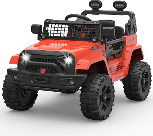 HAUSPROFI 12-V-Elektro-Aufsitz-LKW für Kinder mit Fernbedienung für Eltern | Federung und Bluetooth | Offroad-Spielzeugauto, Geburtstags Kleinkinder, Jungen und Mädchen – Rot HAUSPROFI 12-V-Elektro-Aufsitz-LKW für Kinder mit Fernbedienung für Eltern | Federung und Bluetooth | Offroad-Spielzeugauto, Geburtstags Kleinkinder, Jungen und Mädchen – Rot von HAUSPROFI