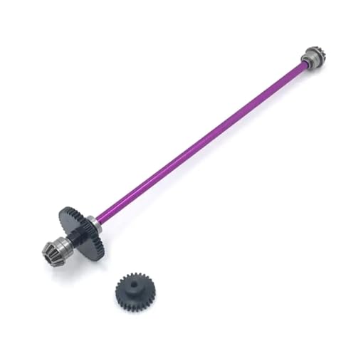 124007 124016 124017 124018 124019 Mittelantriebswellenbaugruppe Reduktion 27T Motor Zahnrad 1 12 Skala RC -Auto -Upgrade -Teile, die mit verschiedenen 1 12 RC -Modellen kompatibel sind(Purple B) von HAUTFENM