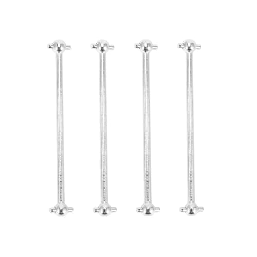 144001 144002 124007 124016 124017 124018 124019 4PCS Drive Welle Dogbone Drivewaft Upgrade -Teile für RC -Automodelle, die mit verschiedenen Fahrzeugen mit 1 10 Skala kompatibel sind(Silver) von HAUTFENM