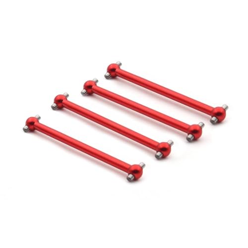 4pcs Metallantriebswelle Dogbone A959-07 Upgrade-Teile für 1 18-Skala-RC-Autos kompatibel mit A959B A949 A959 A969 A979 K929 Himoto E18 Spino-Modelle(Red) von HAUTFENM