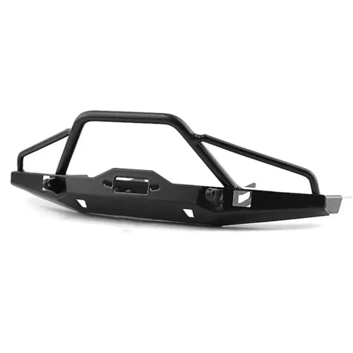 HAUTFENM 1/10 Skala RC Crawler Car Chassis kompatible Metall -Vorder- und Hinter -Stoßstangen -Upgrade -Teilezubehör(Front) von HAUTFENM