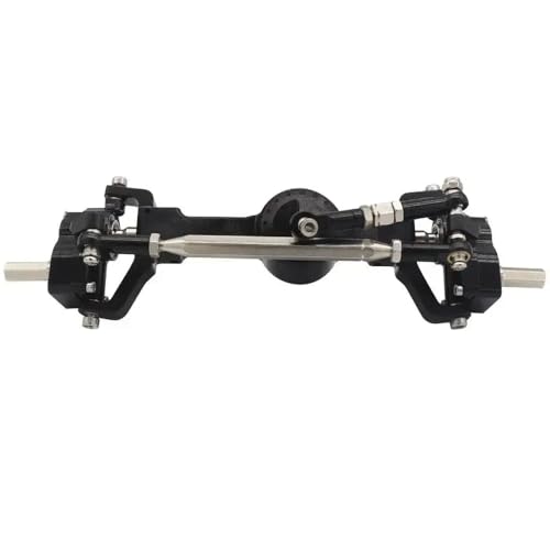 HAUTFENM 1/12 RC CAR Metall vorne und hinterher -Portalachse -Aufrüstung Teile mit MN99S MN D91 D96 MN98 MN45 -Modelle kompatibel(Black Front) von HAUTFENM