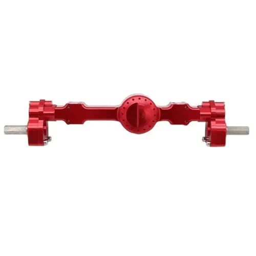 HAUTFENM 1/12 RC CAR Metall vorne und hinterher -Portalachse -Aufrüstung Teile mit MN99S MN D91 D96 MN98 MN45 -Modelle kompatibel(Red Rear) von HAUTFENM